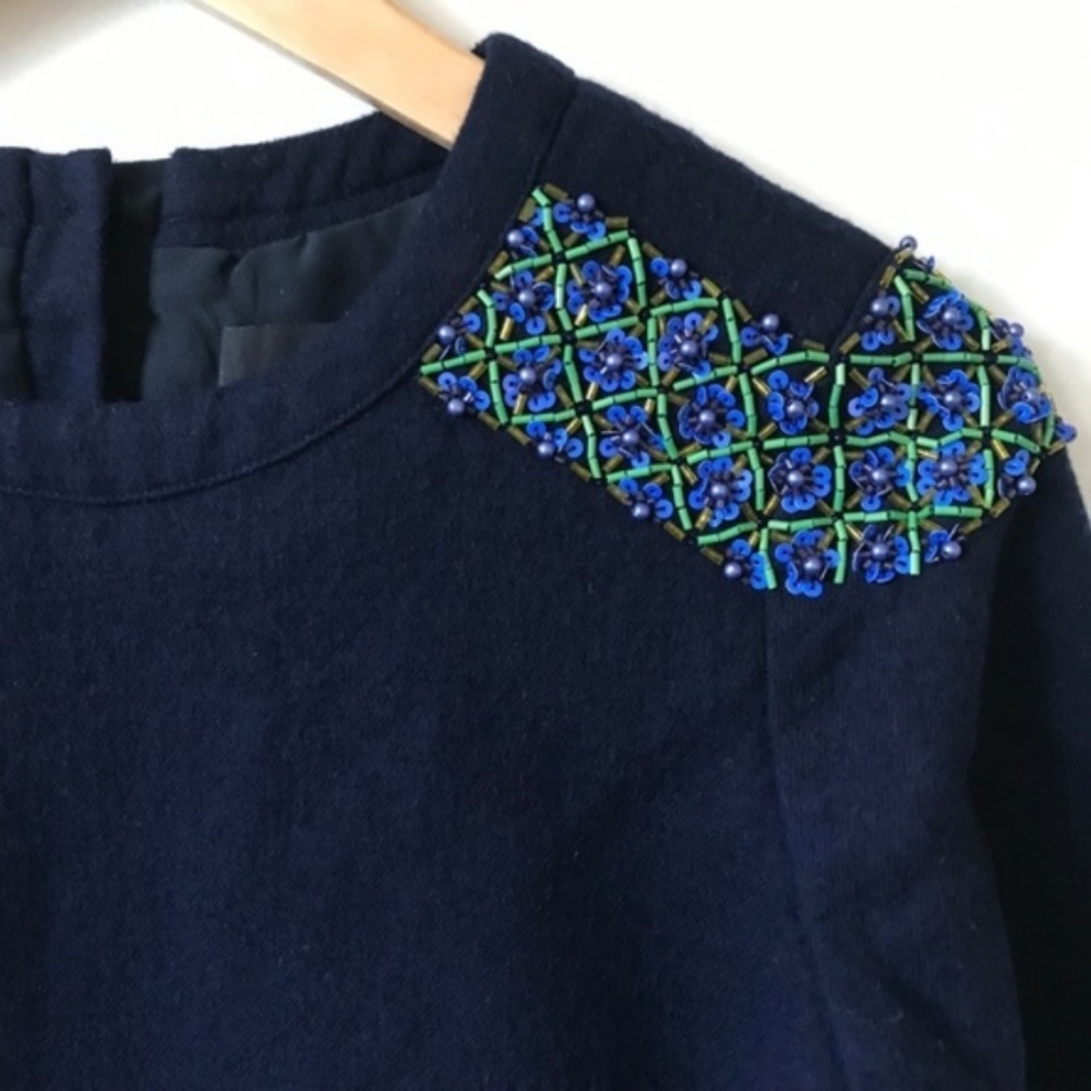 J. Crew Collection Beaded Wool Top - Picture 5 of 10